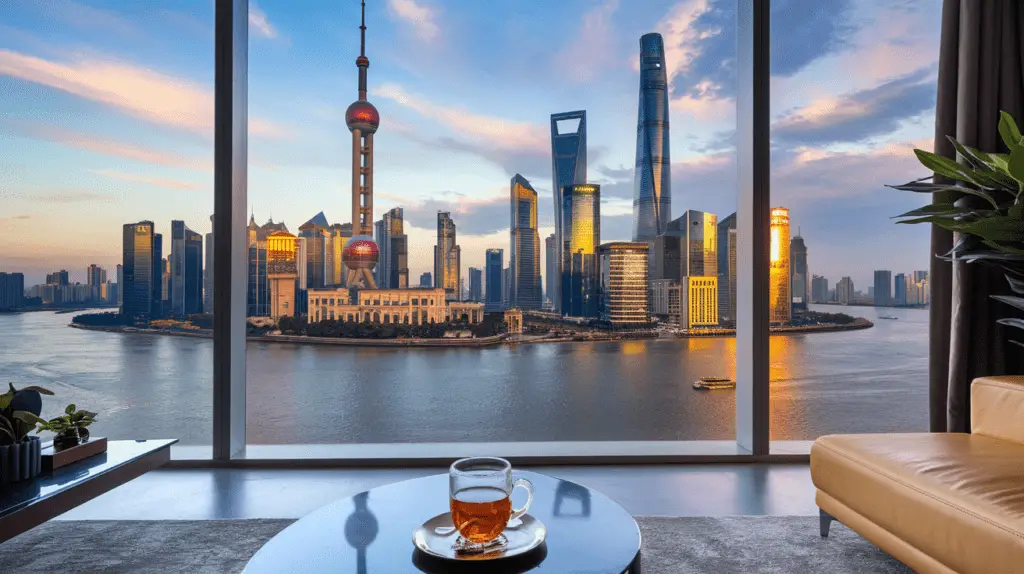 Shanghai apartment skyline