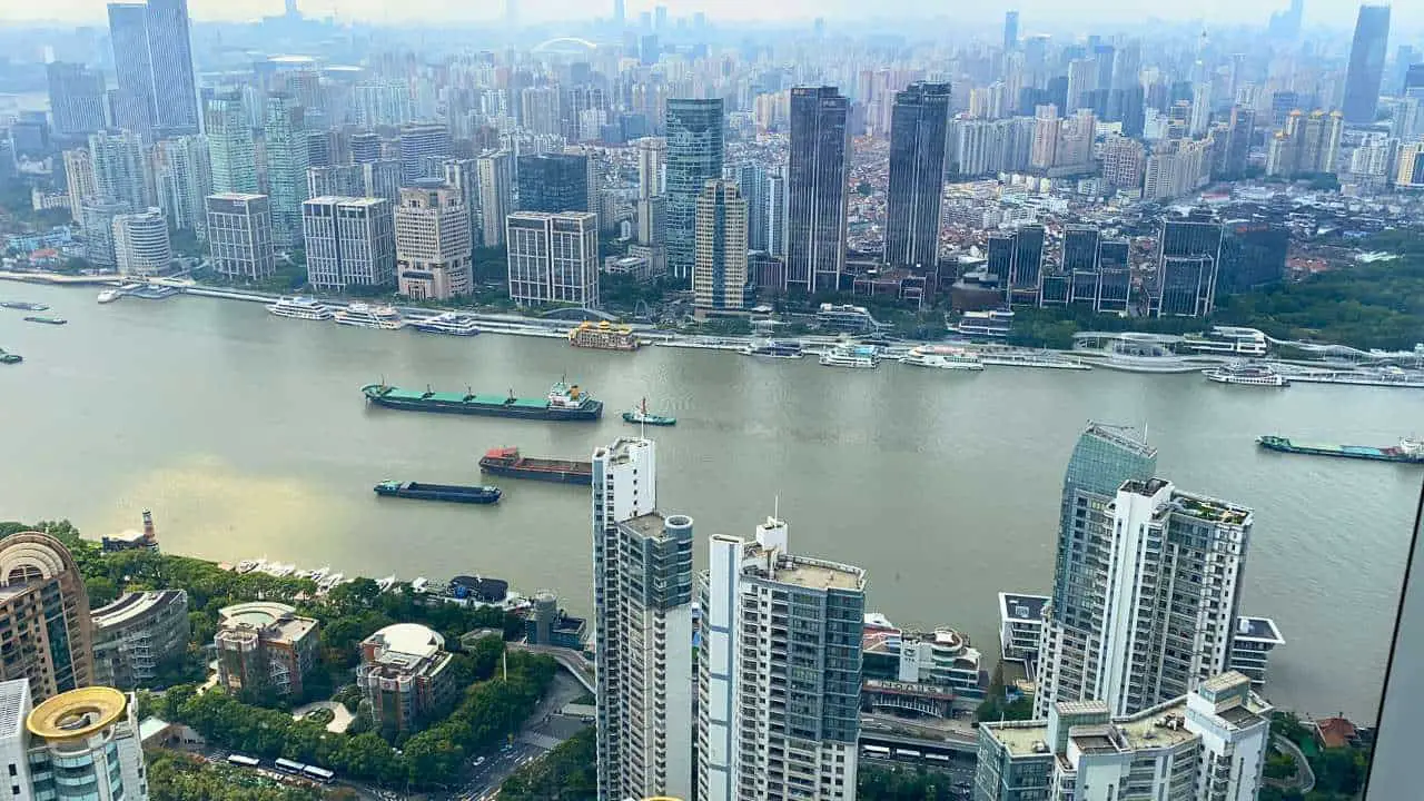 Shanghai highest bookstore view