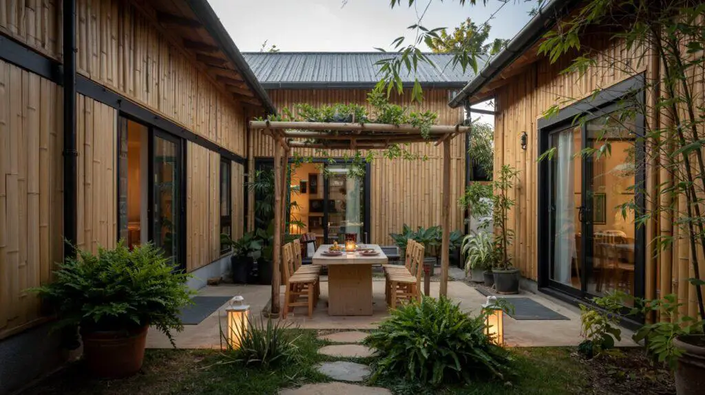 chinese style bamboo prefab home