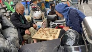 Chinese chess on the streets of nanjing